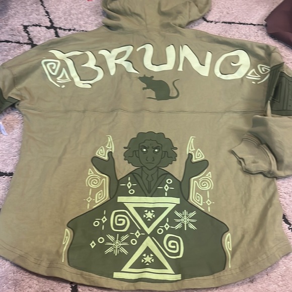 disney spirit jersey bruno encanto new m Green Graphic Hoodie - Picture 2 of 3